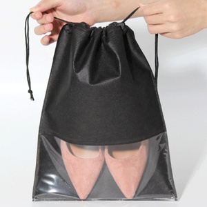 Bolsa de zapatos antipolvo personalizable impermeable desechable no tejida transparente organizador de almacenamiento de zapatil - Product Image 2