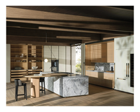 Armoire de rangement de cuisine murale intelligente moderne sur mesure avec système de descente
