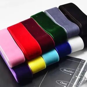 Ceinture de velours à verrouillage élastique, 10 couleurs, accessoires pour couvre-chef, bricolage