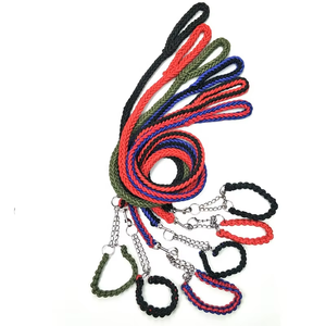 Correa de Perro de Lujo Resistente, Fabricada al por Mayor, Correa de Nailon Trenzado Sólido con <span class=keywords><strong>Collar</strong></span> - Product Image 1