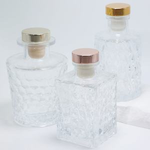 Wholesale Transparent Square Glass for <b>Reed</b> <b>Diffuser</b> <b>Bottle</b> 40ml 90ml 190ml Easy Open End Seal Custom Engraving for Essential Oi - Product Image 6