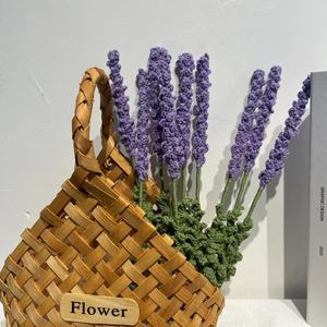 Vendita calda lavorata a maglia lavanda <span class=keywords><strong>fiori</strong></span> intrecciati a mano lavanda lavanda - Product Image 4