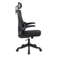 Chaise de bureau ergonomique pivotante en maille, style exécutif moderne, avec accoudoirs et dossier réglables, pour bureau à domicile et salle de réunion