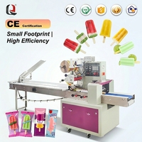 Machine d'emballage automatique haute vitesse pour bâtonnets de crème glacée et sucettes glacées d'été
