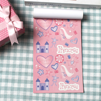 1 286 Petits Autocollants Thème Princesse, Livre d'Autocollants Créatifs pour Enfants, Livre d'Autocollants DIY, Papeterie Décorative pour Carnet de Notes