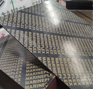 خشب رقائقي للبناء/القوالب من لينيي بسمك 18-21 مم، درجة E0، خالٍ من الفورمالديهايد، بتصميم عصري وسطح مغطى بطبقة سوداء/بنية - Product Image 2