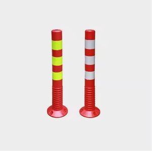 Đường bên nhựa blinding mùa xuân bollard PU giao thông cực cảnh báo bài - Product Image 1
