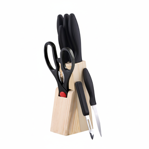 SET 8 PEZZI (5 COLTELLI+FORBICI+PELACARNE+PORTACOLTELLI) IN ACCIAIO INOX DRESDEN. - Product Image 2