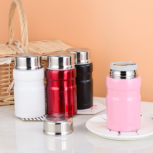 Stainless Steel Vacuum Food Jar 500Ml Portable Insulated <b>Lunch</b> <b>Box</b> For Men Women Cylinder Shape With Lid Eco-Friendly Insulated - Product Image 1