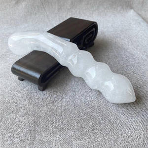 Adult Produkt Jade Dildo Penis Yoni Heils tab Sexy Toys Masturbation gerät Prostata Orgasmus Blue Aventurine Stick Massage gerät - Product Image 5