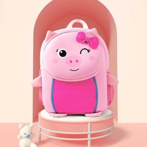 Mochila de Neopreno para Preescolar, Morral Unisex con Estampado de Animales de Dibujos Animados de Piglet Elefante, Mochila Escolar para Guardería, Venta Al por Mayor - Product Image 4