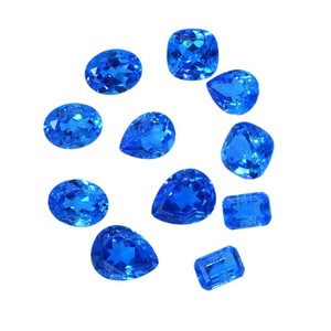 Cobalt Spinel Loose Stone Square Cut For Jewelry Making 8x8mm Blue Gemstone - Product Image 4