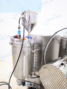 Machine de mélange automatique YETO haute vitesse pour poudres cosmétiques, maquillage, fards à paupières, blush, avec système de pulvérisation d'huile - Product Image 4