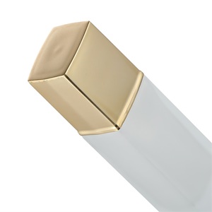 Bouteille de fond de teint en verre givré transparent, carré, pompe de 30ml, avec couvercles en or mat, haute qualité, <span class=keywords><strong>2022</strong></span> - Product Image 3