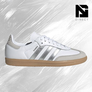 <span class=keywords><strong>Adidas</strong></span> Samba Og Wmns 'white Silver Metallic Grey' Dropshipping Fashion Daily Shoes Women Causal Sneaker - Product Image 2