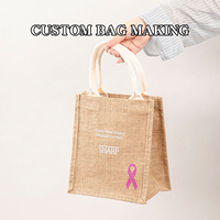 Sacs fourre-tout en lin recyclé écologiques avec logo personnalisé, sacs de voyage réutilisables avec poignées, sacs cadeaux en jute zippés
