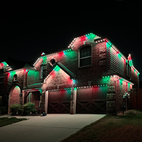 Luces LED KCX DC24V para Aleros, Luces Puntuales RGBW para el Hogar, Iluminación de Riel Inteligente para Exteriores, Luces Navideñas Permanentes Tipo Piedra Preciosa