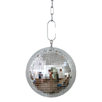 Silberne Spiegel-Discokugel, Große Hängende Glaskugel 12" 19.7" 24" 31.5" für die Bühne