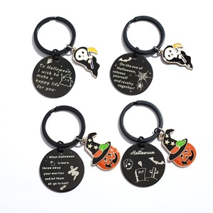 <span class=keywords><strong>2025</strong></span> <span class=keywords><strong>New</strong></span> Halloween bí ngô Mặt dây chuyền bằng thép không gỉ <span class=keywords><strong>Laser</strong></span> khắc đen <span class=keywords><strong>Keychain</strong></span> - Product Image 1