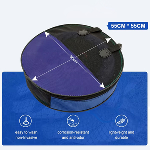 Panier de pêche pliable multifonctionnel en PVC enduit de caoutchouc pour utilisation en lac, rivière et ruisseau - Product Image 2
