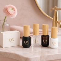 Flacon cosmétique vide de 1 ml avec bouchon en bois de bambou et applicateur pinceau, rechargeable, pour sérum et huile, vente en gros personnalisée
