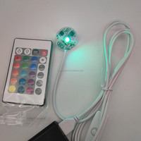 Lámpara Nocturna LED Moderna de 31 mm con Control Remoto RGB de 24 Teclas, Placa LED con Cable USB, Fuente de Luz LED para Lámpara Nocturna DIY, Piezas LED