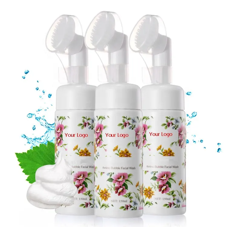 Korean Cosmetics Make up Facial Cleanser Foam Exfoliating Cleansing Mousse Pore Moisture Skin Care Washing Brush Face Wash