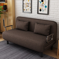 Sofá Cama Convertible con Ángulo Ajustable para Sala de Estar/Apartamento, Futón Reclinable, Sofá Cama Plegable