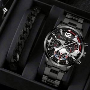 Montre-bracelet numérique pour femme en alliage, étanche 3 ATM, avec fonction calendrier, affichage à aiguilles et couronne en forme d'oignon, style mode et loisirs - Product Image 3