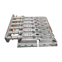 Moule de soufflage en aluminium personnalisé à 6 cavités, résistant à l'usure, pour bouteilles, durée de vie longue (10 ans), pour machines automatiques/semi-automatiques