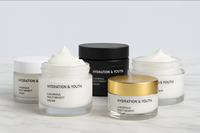 Crème Visage Hydratante Anti-Âge 50ml à l'Acide Hyaluronique et à la Vitamine C pour Femme, Hydratation Jour et Nuit