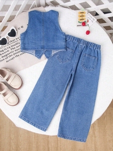 Roupas Fofas de Coelhinha para Meninas, Traje Casual Infantil com Cores da Moda Combinando, Ideal para Crianças de 4 a 7 Anos - Product Image 6