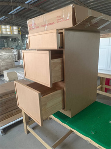 ตู้ครัวไร้กรอบ วีเนียร์ไม้แอช ไม้โอ๊ค ผลิตในเวียดนาม - Product Image 5