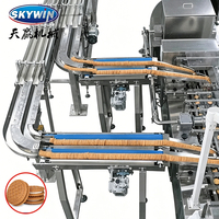 Ligne de production automatique de sandwichs glacés Skywin avec machine d'emballage en ligne