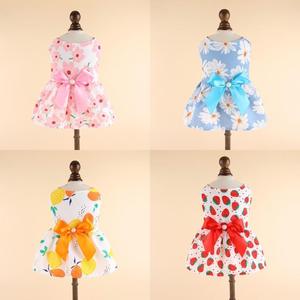 Lindo Vestido para Perro, Ropa de Verano para Mascotas, Vestido Floral para Cachorros y Gatos Pequeños - Product Image 2
