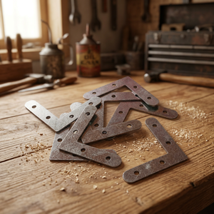 Support d'angle en L robuste de 6 pouces en acier galvanisé pour installation de cadre de fenêtre, support d'angle en L pour porte - Product Image 2