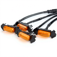 Für Toyota 4RUNNER 2014-2019 Auto-Kühlergrill Frontstoßstange Getönte Linse LED-Tagfahrlicht Warnleuchte Perfekte Passform