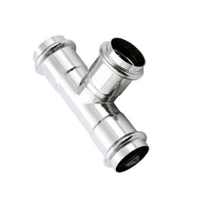 Chính Hãng Thép không gỉ Báo Chí phụ kiện 304/316L đường kính bằng nhau TEE 25mm ống thép carbon nước/dầu ứng dụng đầu hàn - Product Image 1