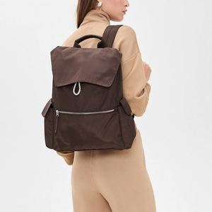 Unisex Fashion Letter Nylon <b>Backpack</b> Outdoor Sports Multiple Pockets Waterproof <b>Drawstring</b> Closure Custom Logo Large Capacity - Product Image 3