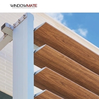 Volet vertical moderne en alliage d'aluminium léger et durable, ventilation, économie d'énergie, OEM ODM, maison, bureau, garantie 5 ans