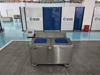 Industriële groentewasmachine, ontwateringsmachine, bubbelwasmachine voor bladgroenten, fruit en voorgekookt voedsel voor de fabriek