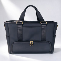 Sac fourre-tout en néoprène ODM à marque privée, étanche, avec organisateur intégré, pour femmes professionnelles et trajets de bureau, avec sangle