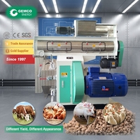 Nouvelle machine à granulés d'aliments pour animaux de ferme entièrement automatique en acier inoxydable, écologique, pour moutons, chèvres, porcs et plus