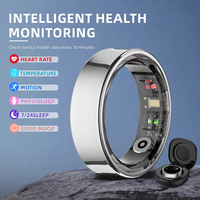 Bracelet connecté intelligent contrôlé par application avec suivi du sommeil, de la fréquence cardiaque et de la température ; compatible avec les plateformes Android et iOS.