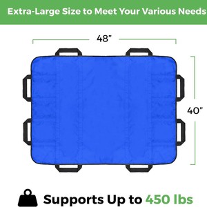 <b>Nursing</b> Transfer <b>Pad</b> 120cmx100cm Waterproof Moving Mat For Elderly Patients Care Bed Sheet - Product Image 5