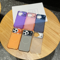 Coque Magnétique Antichoc pour iPhone 17 Pro 17 Pro Max avec Protection d'Objectif Électroplaquée, Finition Mate Translucide et Ventilation pour Refroidissement