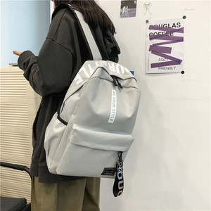 Zaino Unisex Personalizzato Leggero Stile Coreano Semplice Alla Moda Casual <span class=keywords><strong>per</strong></span> College e <span class=keywords><strong>Scuola</strong></span> <span class=keywords><strong>Media</strong></span> Design in Poliestere con Lettere - Product Image 4