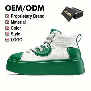 Scarpe Sportive Verde Foresta con Tomaia Alta, Costruzione Trapuntata e Suola Ammortizzante - Accesso all'Account per Vendita all'Ingrosso - Product Image 1