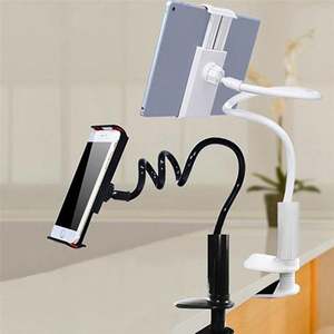 Soporte de cuello de cisne para tableta para cama, escritorio, soporte para teléfono, abrazadera de brazo largo Flexible, soporte para tableta para iPad <span class=keywords><strong>Samsung</strong></span> Xiaomi 4,7-11 pulgadas - Product Image 4