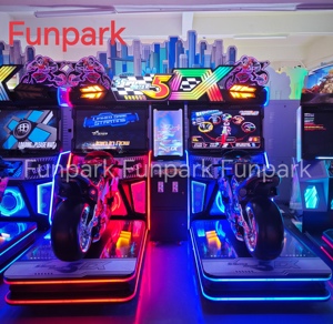 Funpark 2 người chơi Arcade Moto cho người lớn đua trò chơi Arcade đồng tiền hoạt động lái xe Mô phỏng trò chơi video máy - Product Image 6